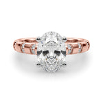 Round Classic Lab Grown Diamond Engagement Ring - VS1 D/E/F | 14K & 18K Gold | Lab Grown Diamond Engagement Ring | Picasso Gold & Diamond | Chicago