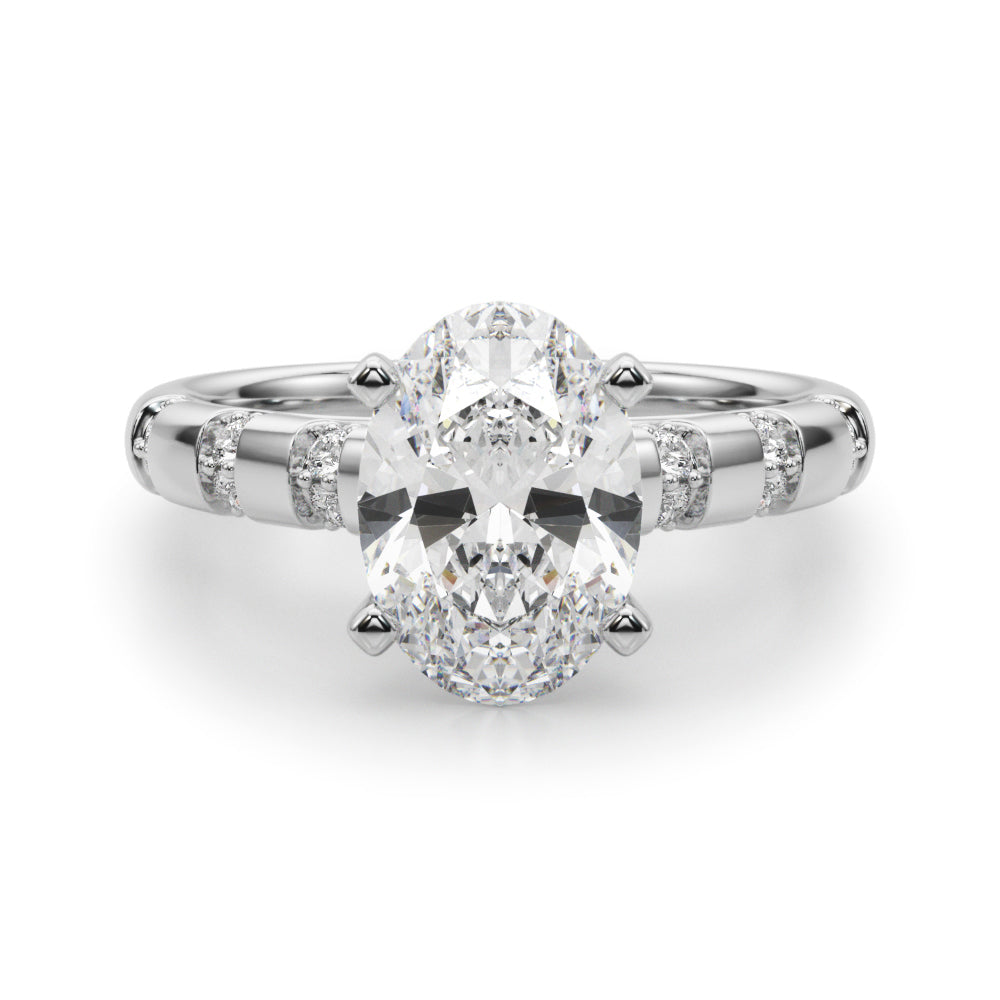 Round Classic Lab Grown Diamond Engagement Ring - VS1 D/E/F | 14K & 18K Gold | Lab Grown Diamond Engagement Ring | Picasso Gold & Diamond | Chicago