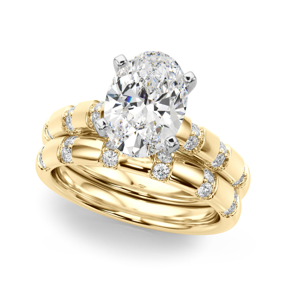 Round Classic Lab Grown Diamond Engagement Ring - VS1 D/E/F | 14K & 18K Gold | Lab Grown Diamond Engagement Ring | Picasso Gold & Diamond | Chicago