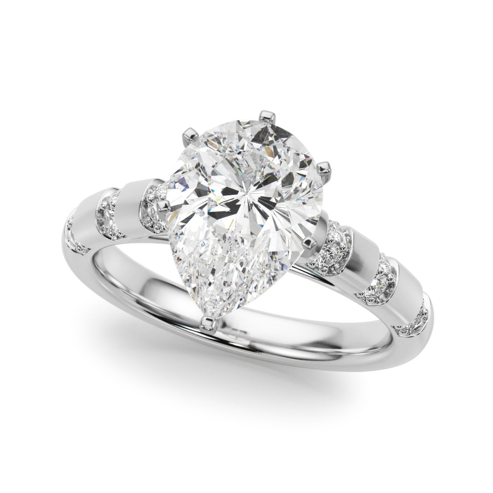 Round Classic Lab Grown Diamond Engagement Ring - VS1 D/E/F | 14K & 18K Gold | 14K White Gold | Round Lab Diamond | Picasso Gold & Diamond Chicago