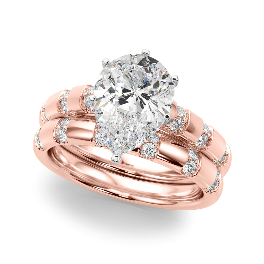 Round Classic Lab Grown Diamond Engagement Ring - VS1 D/E/F | 14K & 18K Gold | 14K Rose Gold | Round Lab Diamond | Picasso Gold & Diamond Chicago