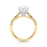 Round Classic Lab Grown Diamond Engagement Ring - VS1 D/E/F | 14K & 18K Gold | 18K White Gold | Round Lab Diamond | Picasso Gold & Diamond Chicago