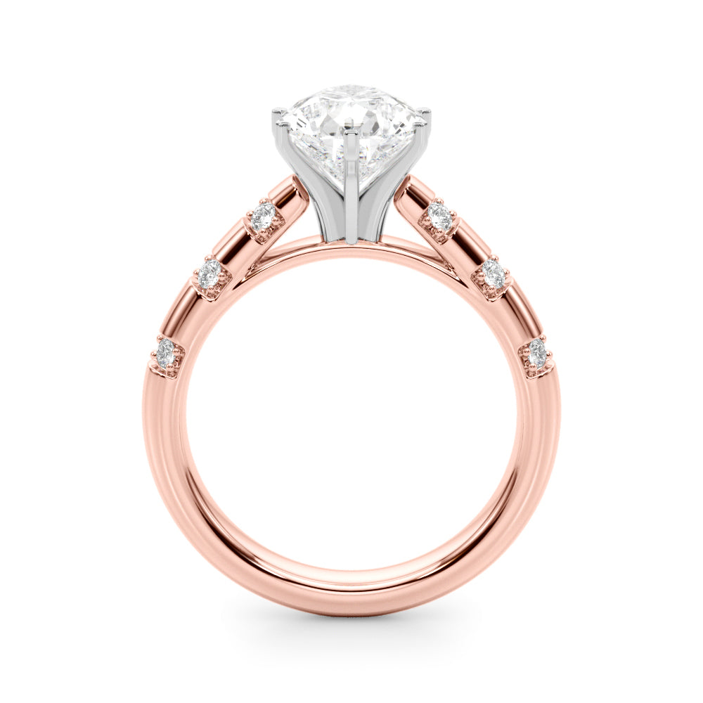Round Classic Lab Grown Diamond Engagement Ring - VS1 D/E/F | 14K & 18K Gold | 18K Yellow Gold | Round Lab Diamond | Picasso Gold & Diamond Chicago