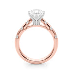 Round Classic Lab Grown Diamond Engagement Ring - VS1 D/E/F | 14K & 18K Gold | 18K Yellow Gold | Round Lab Diamond | Picasso Gold & Diamond Chicago