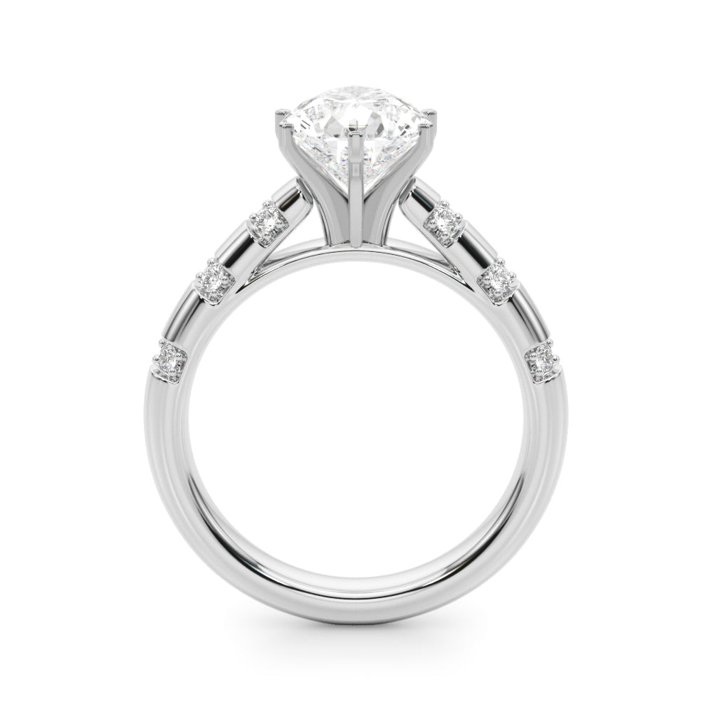 Round Classic Lab Grown Diamond Engagement Ring - VS1 D/E/F | 14K & 18K Gold | 18K Yellow Gold | Round Lab Diamond | Picasso Gold & Diamond Chicago