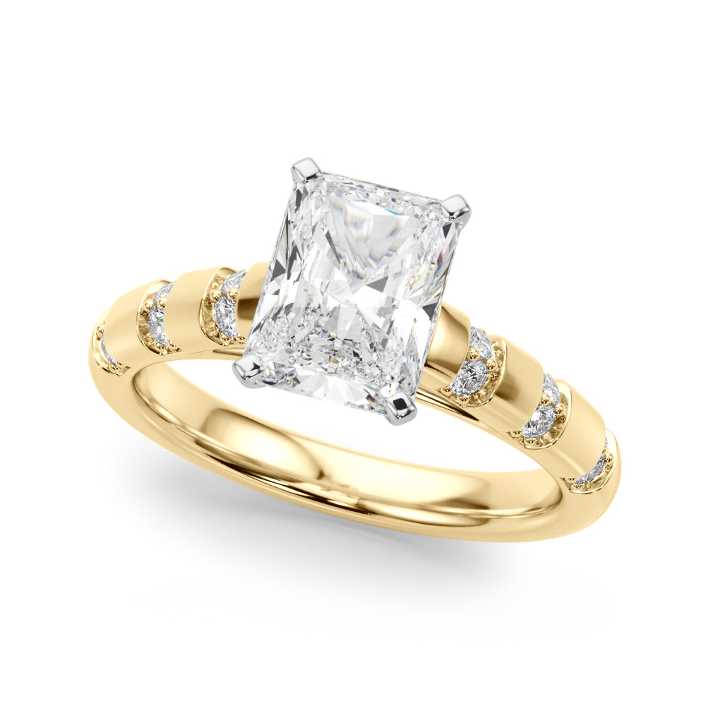 Round Classic Lab Grown Diamond Engagement Ring - VS1 D/E/F | 14K & 18K Gold | Lab Grown Diamond Engagement Ring | Picasso Gold & Diamond | Chicago