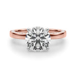 Round Solitaire Lab Grown Diamond Engagement Ring - VS1 D/E/F | 14K & 18K Gold | 14K Rose Gold | Round Lab Diamond | Picasso Gold & Diamond Chicago