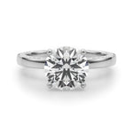 Round Solitaire Lab Grown Diamond Engagement Ring - VS1 D/E/F | 14K & 18K Gold | 14K Rose Gold | Round Lab Diamond | Picasso Gold & Diamond Chicago
