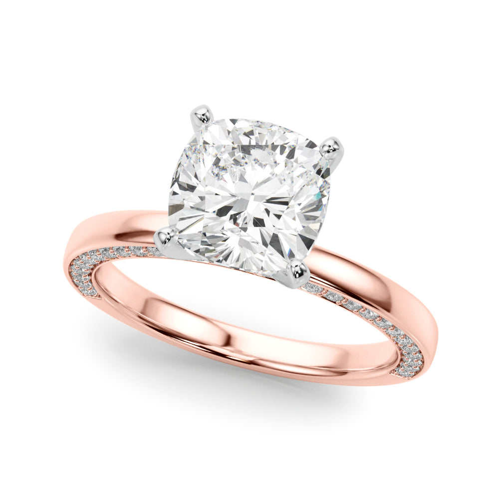 Round Solitaire Lab Grown Diamond Engagement Ring - VS1 D/E/F | 14K & 18K Gold | 18K White Gold | Round Lab Diamond | Picasso Gold & Diamond Chicago