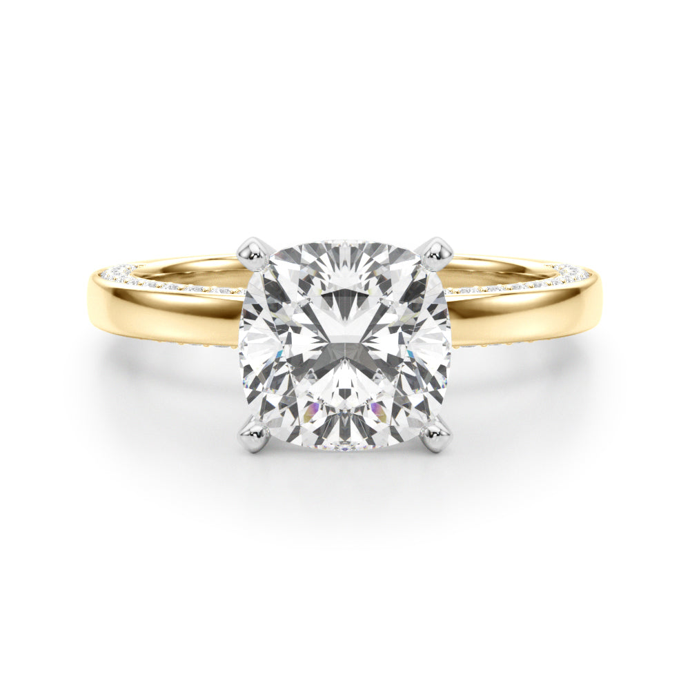 Round Solitaire Lab Grown Diamond Engagement Ring - VS1 D/E/F | 14K & 18K Gold | 18K White Gold | Round Lab Diamond | Picasso Gold & Diamond Chicago