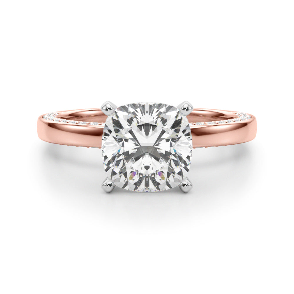 Round Solitaire Lab Grown Diamond Engagement Ring - VS1 D/E/F | 14K & 18K Gold | 18K Yellow Gold | Round Lab Diamond | Picasso Gold & Diamond Chicago