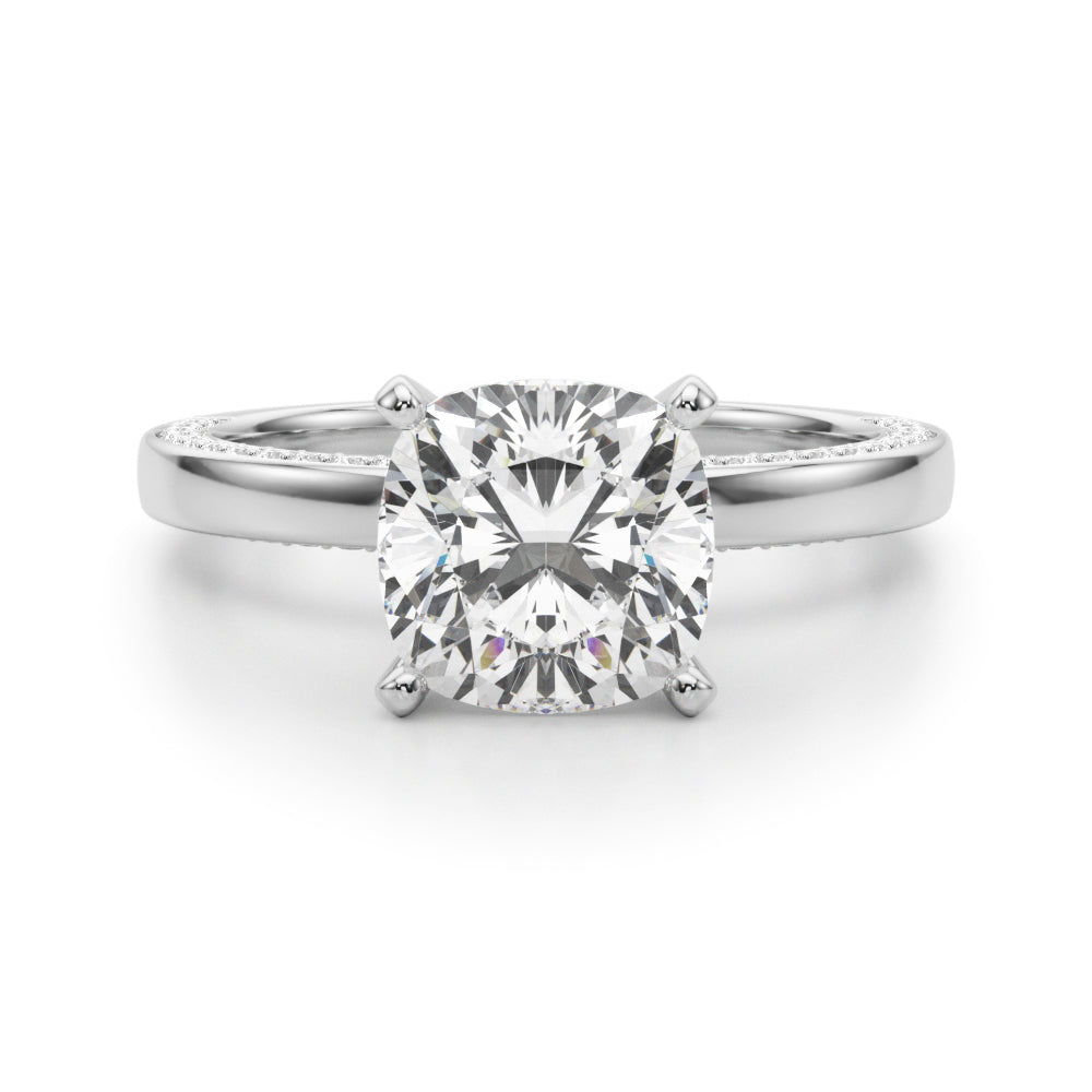 Round Solitaire Lab Grown Diamond Engagement Ring - VS1 D/E/F | 14K & 18K Gold | 18K Yellow Gold | Round Lab Diamond | Picasso Gold & Diamond Chicago