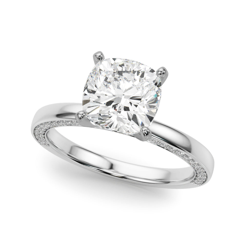 Round Solitaire Lab Grown Diamond Engagement Ring - VS1 D/E/F | 14K & 18K Gold | 18K Rose Gold | Round Lab Diamond | Picasso Gold & Diamond Chicago