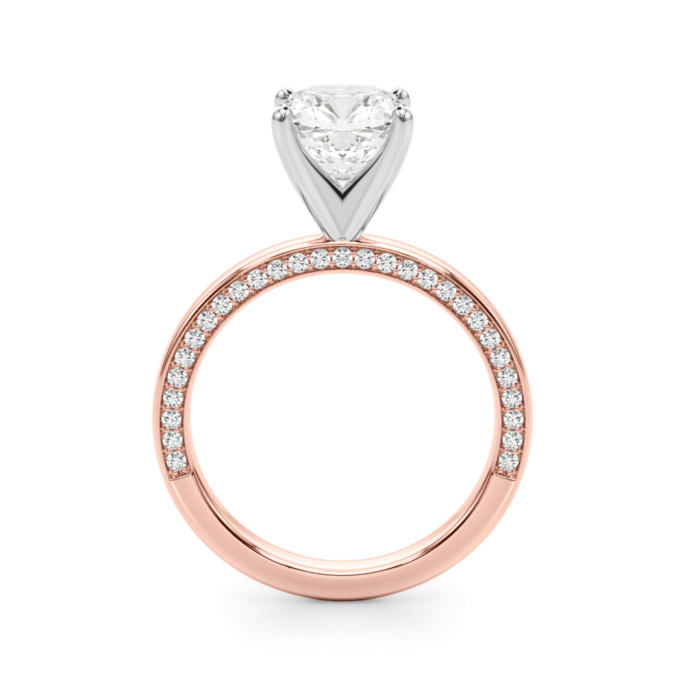 Round Solitaire Lab Grown Diamond Engagement Ring - VS1 D/E/F | 14K & 18K Gold | Lab Grown Diamond Engagement Ring | Picasso Gold & Diamond | Chicago