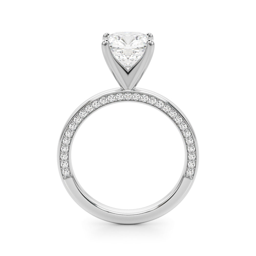 Round Solitaire Lab Grown Diamond Engagement Ring - VS1 D/E/F | 14K & 18K Gold | Lab Grown Diamond Engagement Ring | Picasso Gold & Diamond | Chicago