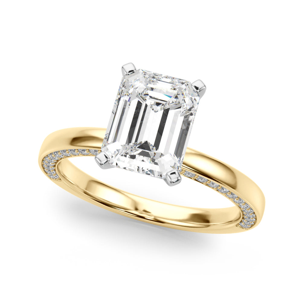 Round Solitaire Lab Grown Diamond Engagement Ring - VS1 D/E/F | 14K & 18K Gold | Lab Grown Diamond Engagement Ring | Picasso Gold & Diamond | Chicago