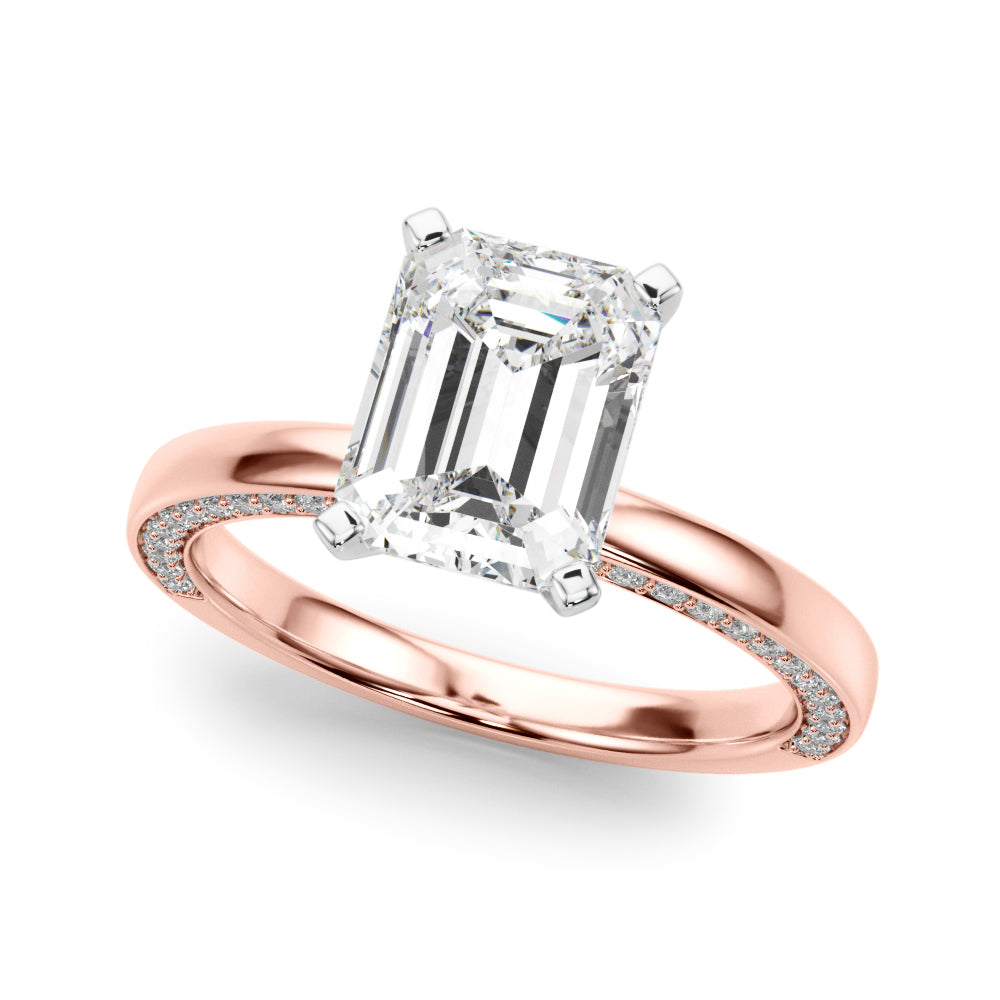 Round Solitaire Lab Grown Diamond Engagement Ring - VS1 D/E/F | 14K & 18K Gold | Lab Grown Diamond Engagement Ring | Picasso Gold & Diamond | Chicago