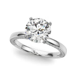 Round Solitaire Lab Grown Diamond Engagement Ring - VS1 D/E/F | 14K & 18K Gold | 14K White Gold | Round Lab Diamond | Picasso Gold & Diamond Chicago