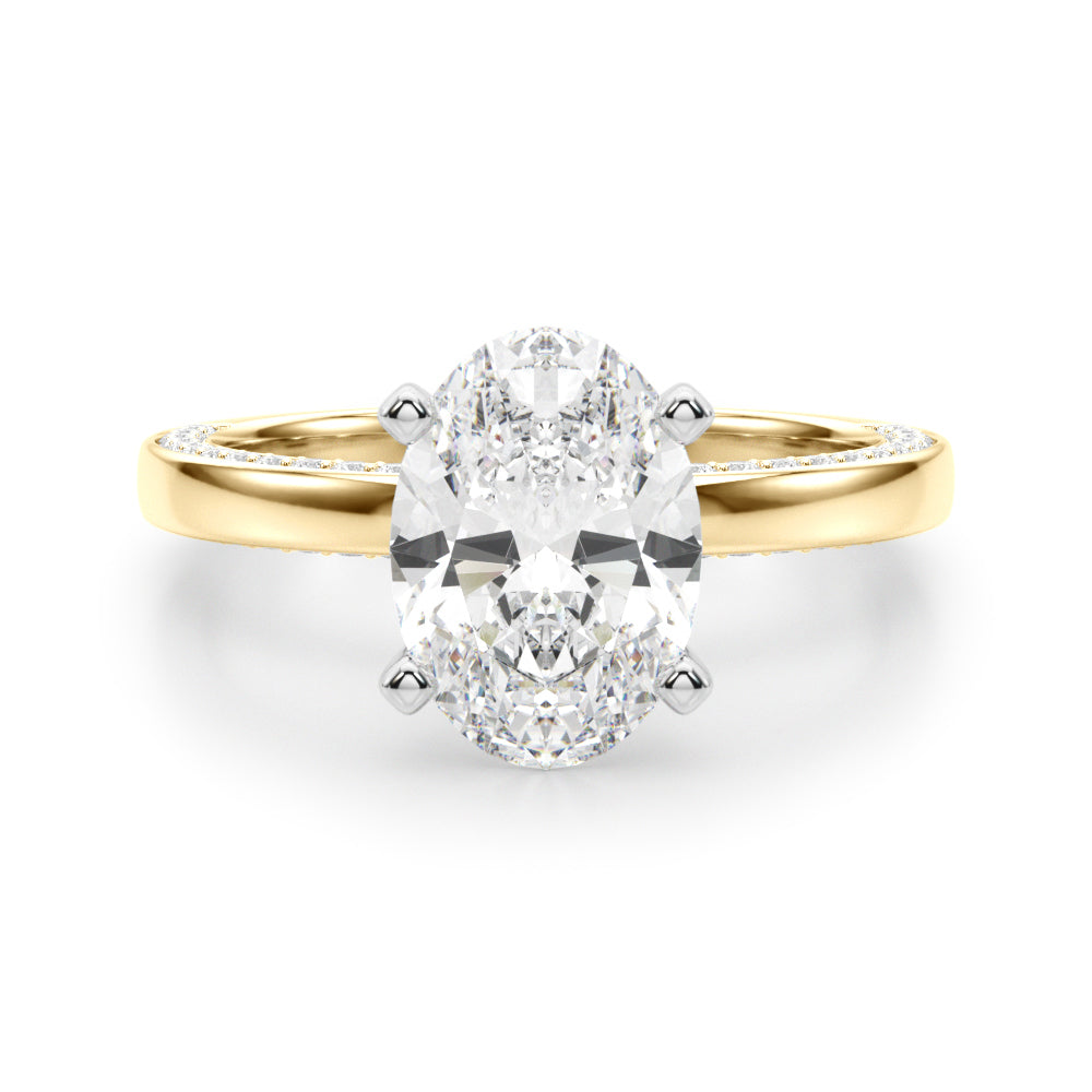 Round Solitaire Lab Grown Diamond Engagement Ring - VS1 D/E/F | 14K & 18K Gold | Platinum | Round Lab Diamond | Picasso Gold & Diamond Chicago