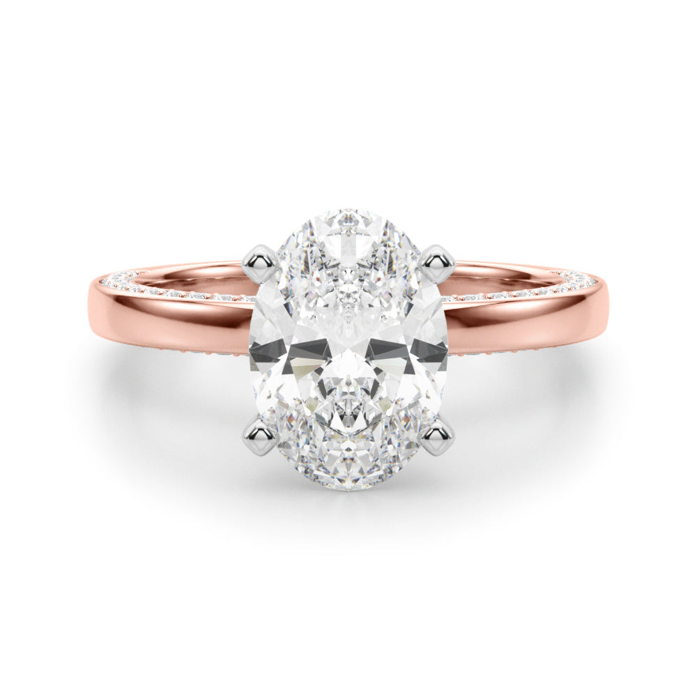 Round Solitaire Lab Grown Diamond Engagement Ring - VS1 D/E/F | 14K & 18K Gold | Lab Grown Diamond Engagement Ring | Picasso Gold & Diamond | Chicago