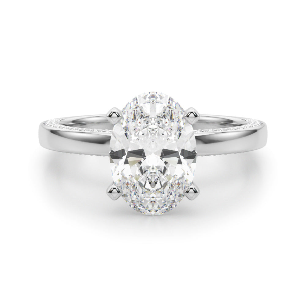Round Solitaire Lab Grown Diamond Engagement Ring - VS1 D/E/F | 14K & 18K Gold | Lab Grown Diamond Engagement Ring | Picasso Gold & Diamond | Chicago