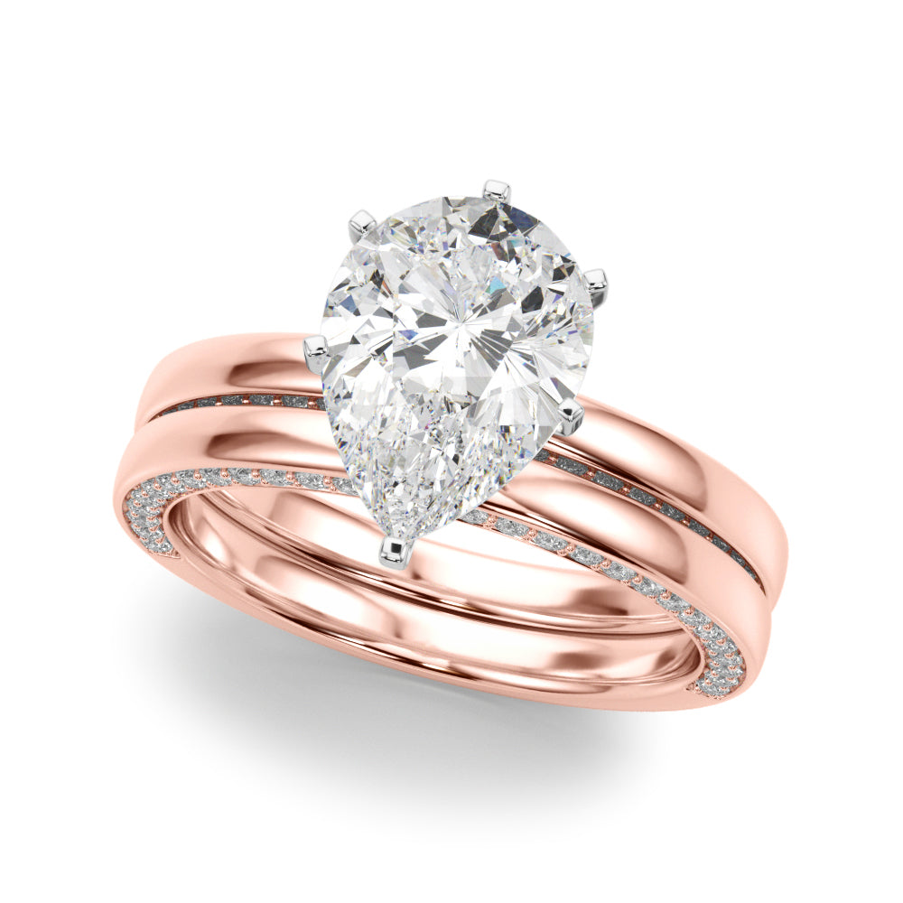 Round Solitaire Lab Grown Diamond Engagement Ring - VS1 D/E/F | 14K & 18K Gold | 14K Rose Gold | Round Lab Diamond | Picasso Gold & Diamond Chicago