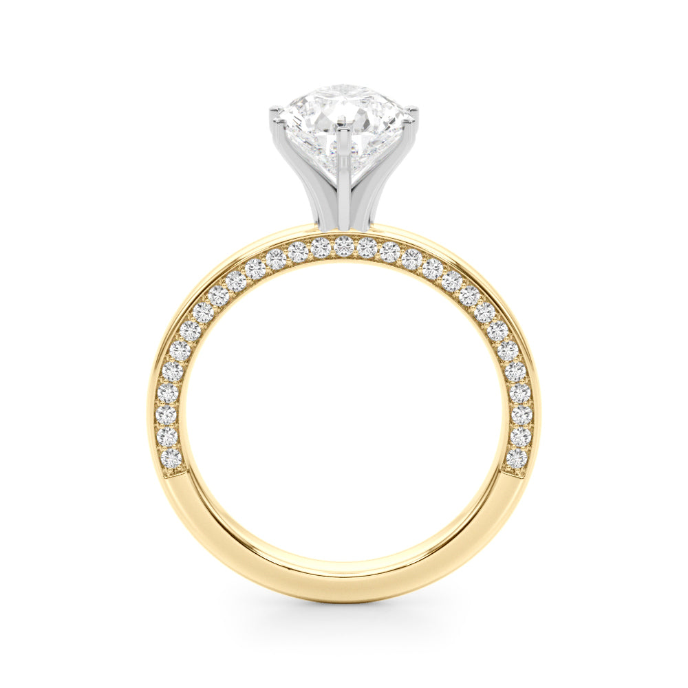 Round Solitaire Lab Grown Diamond Engagement Ring - VS1 D/E/F | 14K & 18K Gold | 18K White Gold | Round Lab Diamond | Picasso Gold & Diamond Chicago