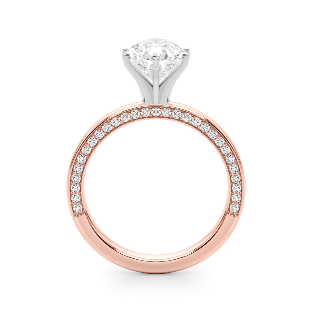 Round Solitaire Lab Grown Diamond Engagement Ring - VS1 D/E/F | 14K & 18K Gold | 18K Yellow Gold | Round Lab Diamond | Picasso Gold & Diamond Chicago