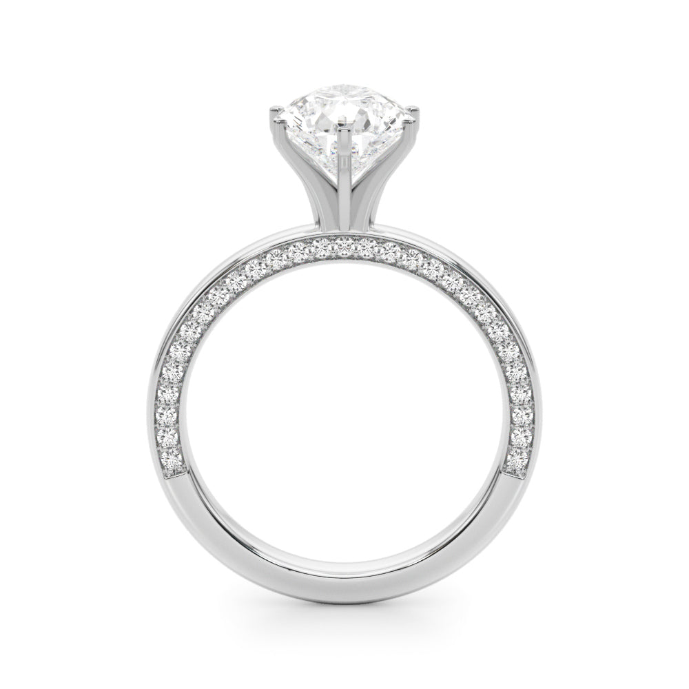 Round Solitaire Lab Grown Diamond Engagement Ring - VS1 D/E/F | 14K & 18K Gold | 18K Yellow Gold | Round Lab Diamond | Picasso Gold & Diamond Chicago