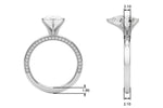 Round Solitaire Lab Grown Diamond Engagement Ring - VS1 D/E/F | 14K & 18K Gold | Platinum | Round Lab Diamond | Picasso Gold & Diamond Chicago