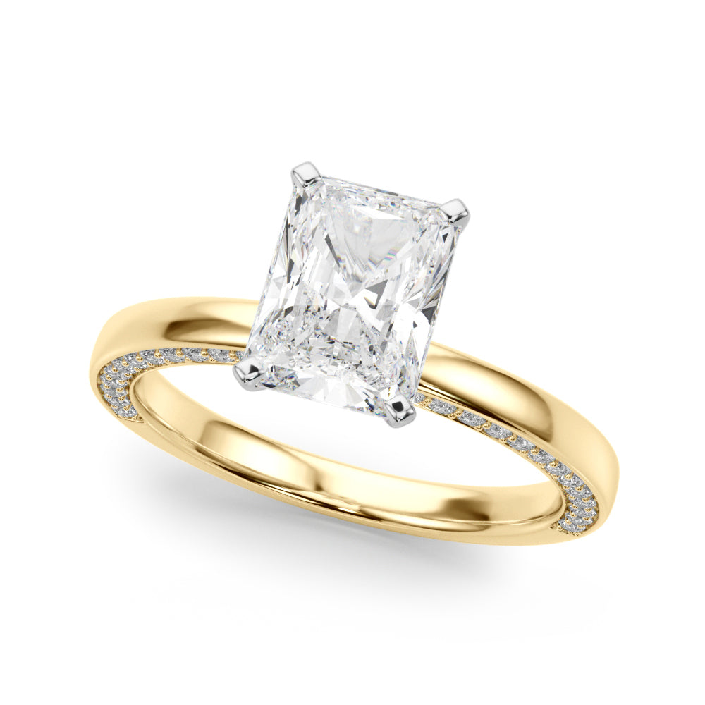 Round Solitaire Lab Grown Diamond Engagement Ring - VS1 D/E/F | 14K & 18K Gold | Lab Grown Diamond Engagement Ring | Picasso Gold & Diamond | Chicago