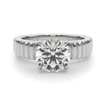 Round Solitaire Lab Grown Diamond Engagement Ring - VS1 D/E/F | 14K & 18K Gold | 14K Rose Gold | Round Lab Diamond | Picasso Gold & Diamond Chicago