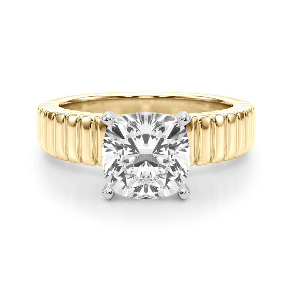 Round Solitaire Lab Grown Diamond Engagement Ring - VS1 D/E/F | 14K & 18K Gold | 18K White Gold | Round Lab Diamond | Picasso Gold & Diamond Chicago