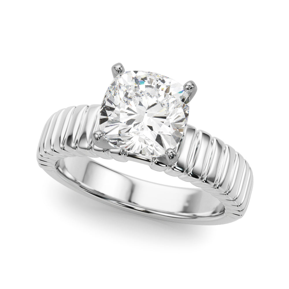 Round Solitaire Lab Grown Diamond Engagement Ring - VS1 D/E/F | 14K & 18K Gold | 18K Rose Gold | Round Lab Diamond | Picasso Gold & Diamond Chicago