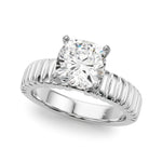 Round Solitaire Lab Grown Diamond Engagement Ring - VS1 D/E/F | 14K & 18K Gold | 18K Rose Gold | Round Lab Diamond | Picasso Gold & Diamond Chicago