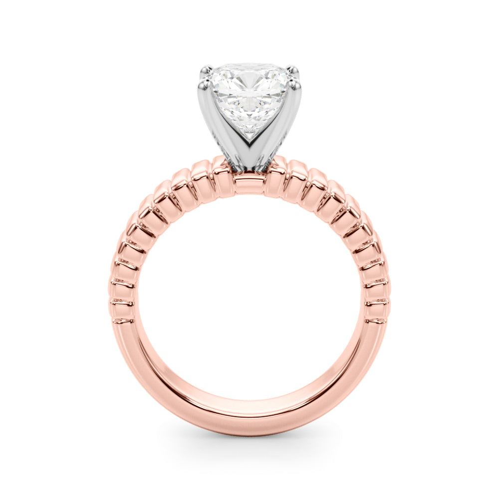 Round Solitaire Lab Grown Diamond Engagement Ring - VS1 D/E/F | 14K & 18K Gold | Lab Grown Diamond Engagement Ring | Picasso Gold & Diamond | Chicago