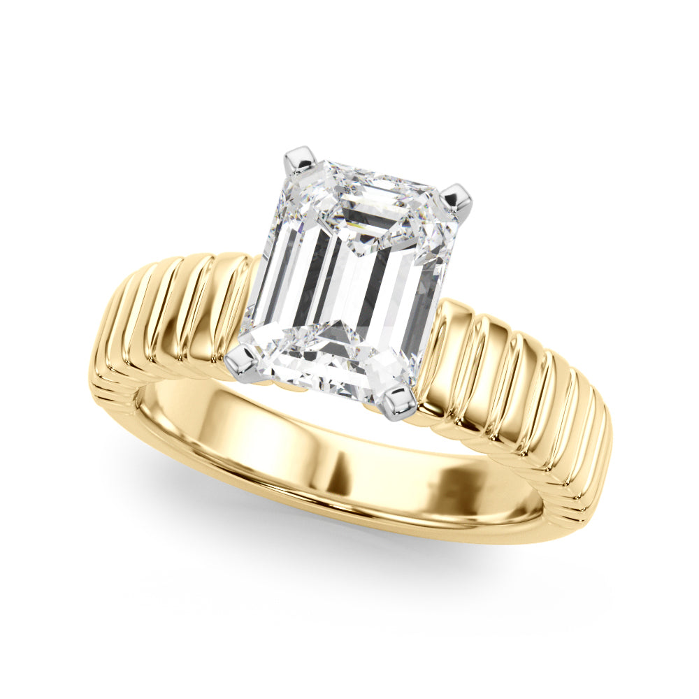 Round Solitaire Lab Grown Diamond Engagement Ring - VS1 D/E/F | 14K & 18K Gold | Lab Grown Diamond Engagement Ring | Picasso Gold & Diamond | Chicago