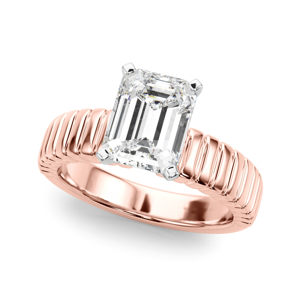 Round Solitaire Lab Grown Diamond Engagement Ring - VS1 D/E/F | 14K & 18K Gold | Lab Grown Diamond Engagement Ring | Picasso Gold & Diamond | Chicago