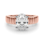 Round Solitaire Lab Grown Diamond Engagement Ring - VS1 D/E/F | 14K & 18K Gold | Lab Grown Diamond Engagement Ring | Picasso Gold & Diamond | Chicago