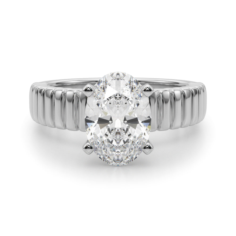 Round Solitaire Lab Grown Diamond Engagement Ring - VS1 D/E/F | 14K & 18K Gold | Lab Grown Diamond Engagement Ring | Picasso Gold & Diamond | Chicago