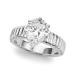 Round Solitaire Lab Grown Diamond Engagement Ring - VS1 D/E/F | 14K & 18K Gold | 14K White Gold | Round Lab Diamond | Picasso Gold & Diamond Chicago