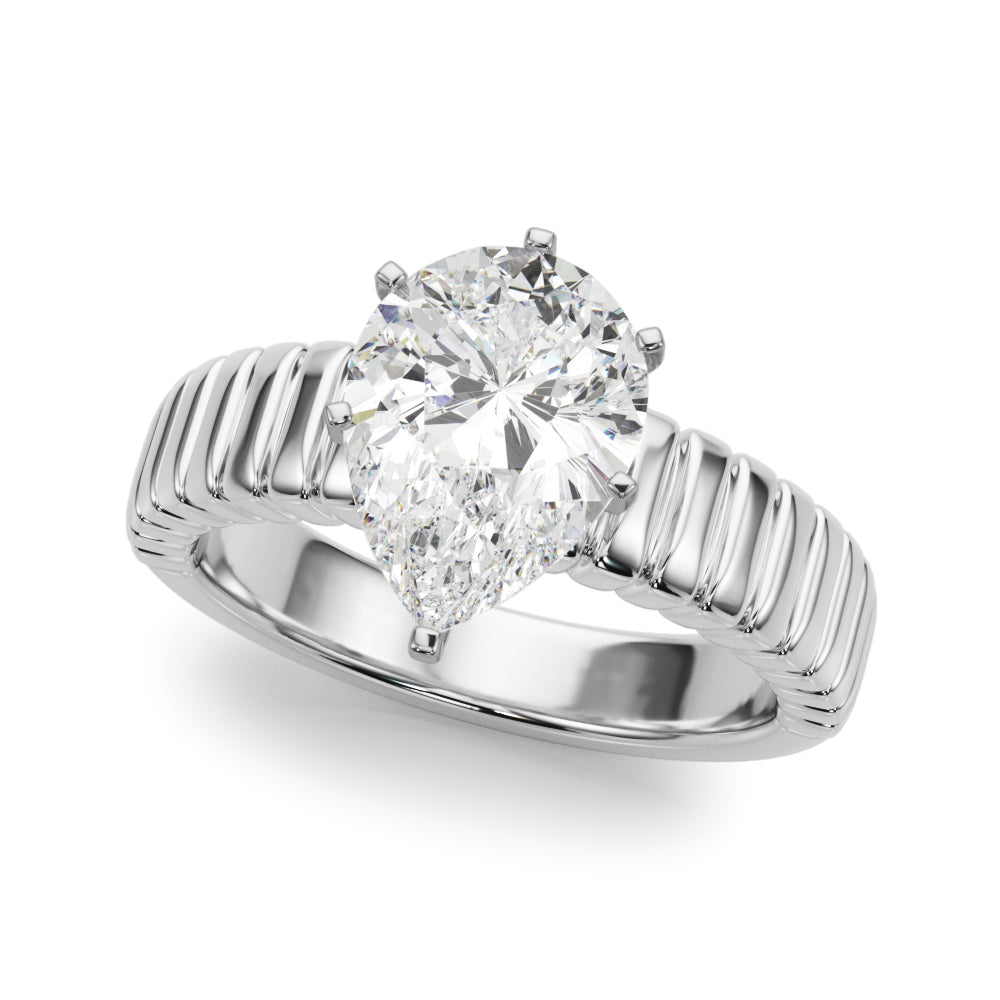 Round Solitaire Lab Grown Diamond Engagement Ring - VS1 D/E/F | 14K & 18K Gold | 14K White Gold | Round Lab Diamond | Picasso Gold & Diamond Chicago