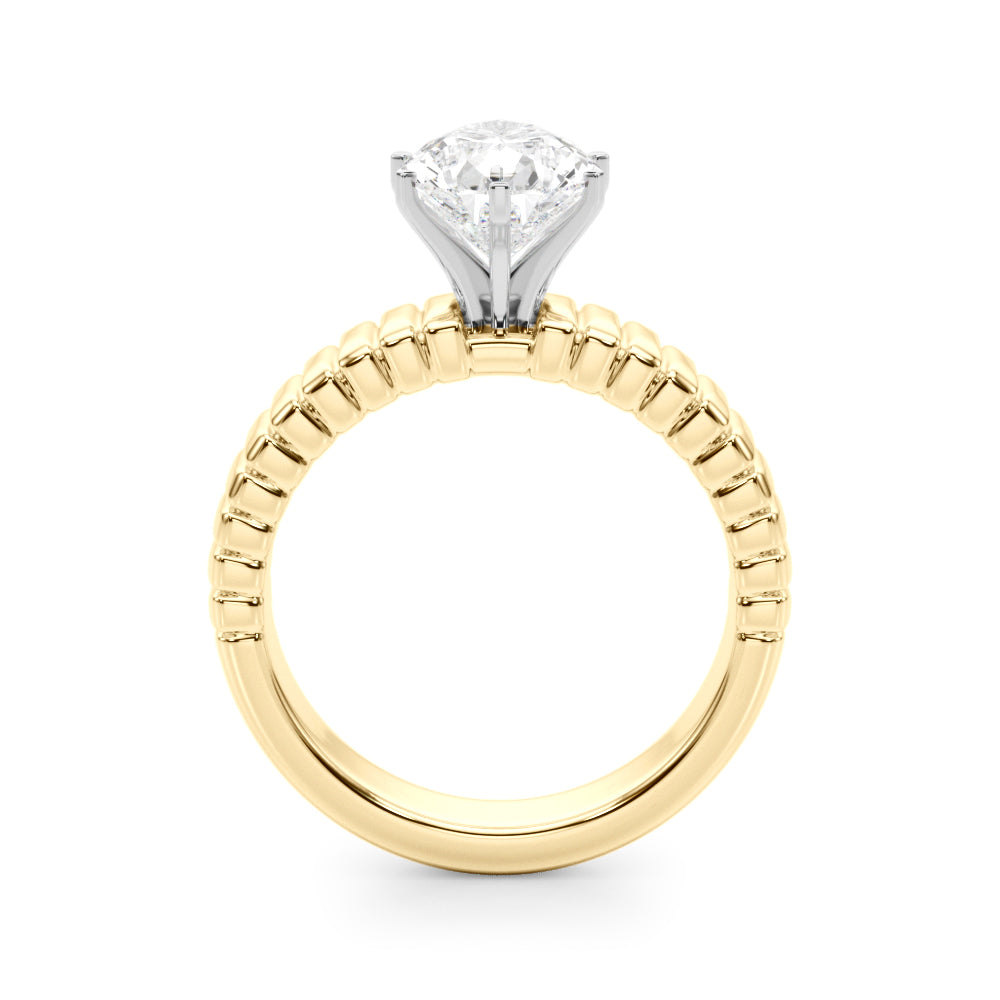 Round Solitaire Lab Grown Diamond Engagement Ring - VS1 D/E/F | 14K & 18K Gold | 18K White Gold | Round Lab Diamond | Picasso Gold & Diamond Chicago