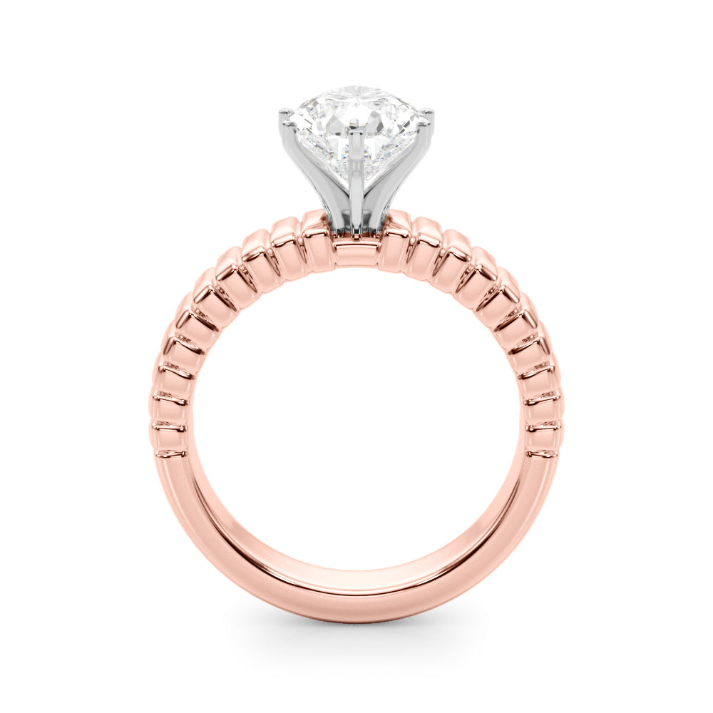 Round Solitaire Lab Grown Diamond Engagement Ring - VS1 D/E/F | 14K & 18K Gold | 18K Yellow Gold | Round Lab Diamond | Picasso Gold & Diamond Chicago