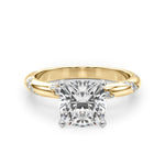 Round Twisted Shank Lab Grown Diamond Engagement Ring - VS1 D/E/F | 14K & 18K Gold | 18K White Gold | Round Lab Diamond | Picasso Gold & Diamond Chicago