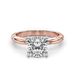 Round Twisted Shank Lab Grown Diamond Engagement Ring - VS1 D/E/F | 14K & 18K Gold | 18K Yellow Gold | Round Lab Diamond | Picasso Gold & Diamond Chicago