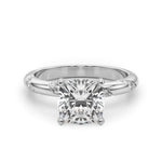 Round Twisted Shank Lab Grown Diamond Engagement Ring - VS1 D/E/F | 14K & 18K Gold | 18K Yellow Gold | Round Lab Diamond | Picasso Gold & Diamond Chicago
