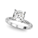 Round Twisted Shank Lab Grown Diamond Engagement Ring - VS1 D/E/F | 14K & 18K Gold | 18K Rose Gold | Round Lab Diamond | Picasso Gold & Diamond Chicago