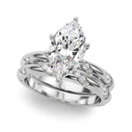 Round Twisted Shank Lab Grown Diamond Engagement Ring - VS1 D/E/F | 14K & 18K Gold | 14K Yellow Gold | Round Lab Diamond | Picasso Gold & Diamond Chicago