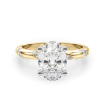 Round Twisted Shank Lab Grown Diamond Engagement Ring - VS1 D/E/F | 14K & 18K Gold | Platinum | Round Lab Diamond | Picasso Gold & Diamond Chicago